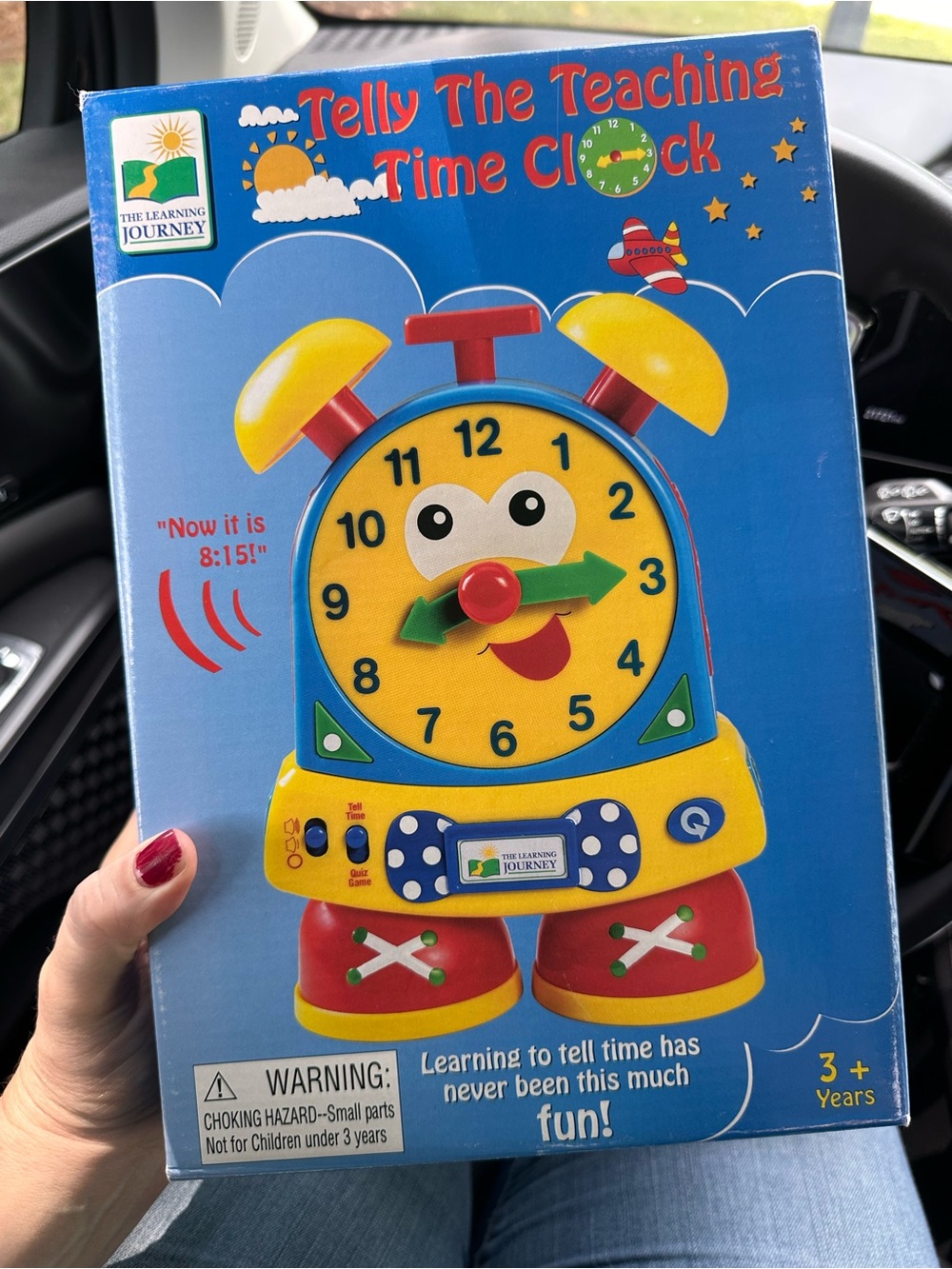 Vintage The Learning Journey Telly the Teaching Time Clock FUN!  NOS in Box